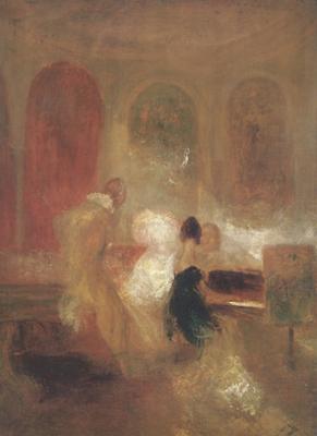 Joseph Mallord William Turner Music party in Petworth (mk31) oil painting picture